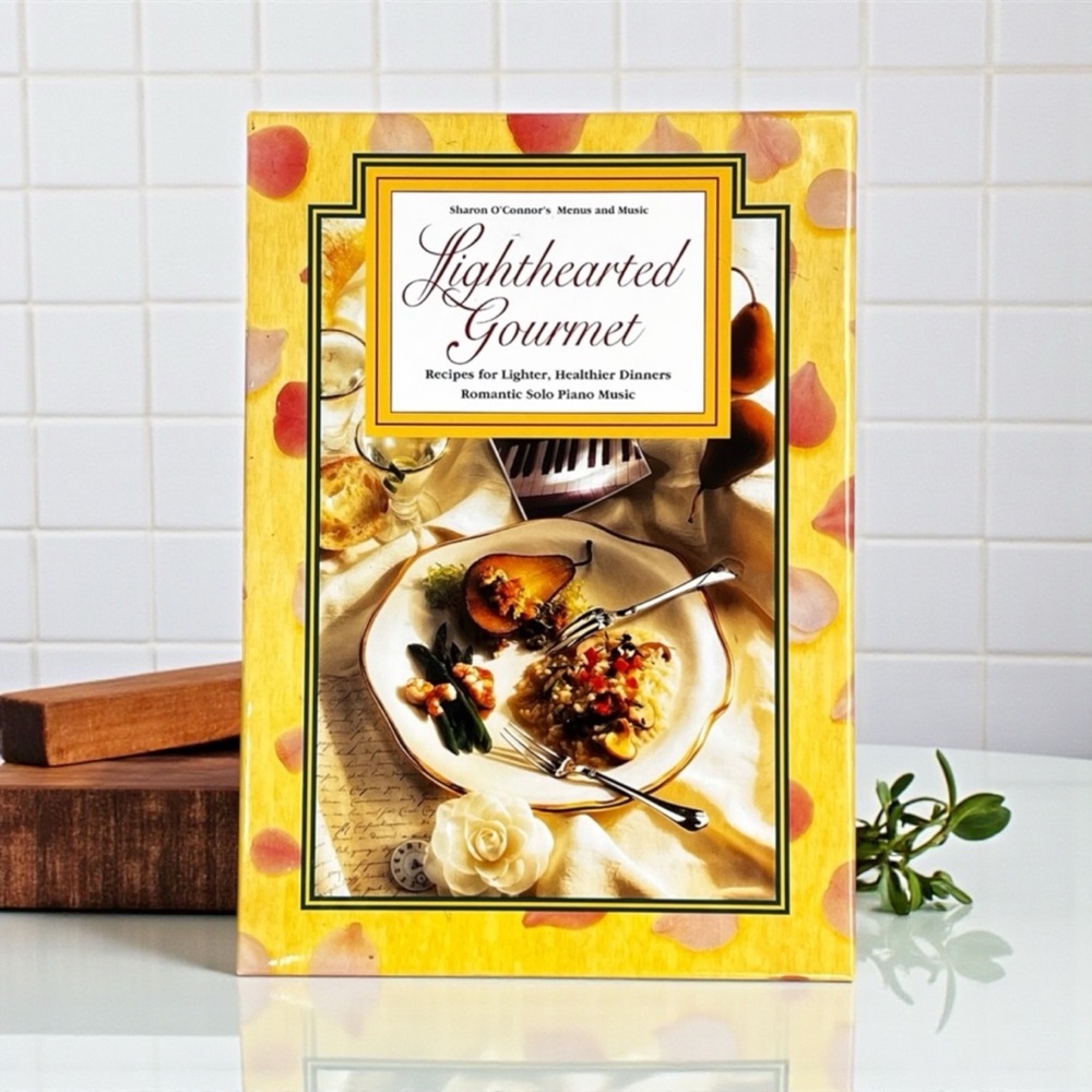 Menus and Music CD Box Set Vintage 90s Cookbook Romantic Piano Music